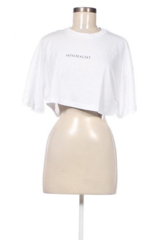 Γυναικείο t-shirt Gina Tricot, Μέγεθος L, Χρώμα Λευκό, Τιμή 8,79 €