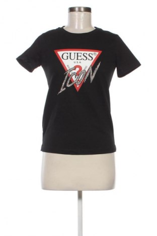 Γυναικείο t-shirt Guess, Μέγεθος XS, Χρώμα Μαύρο, Τιμή 25,98 €