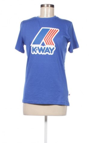 Дамска тениска K-Way, Размер S, Цвят Син, Цена 36,00 лв.