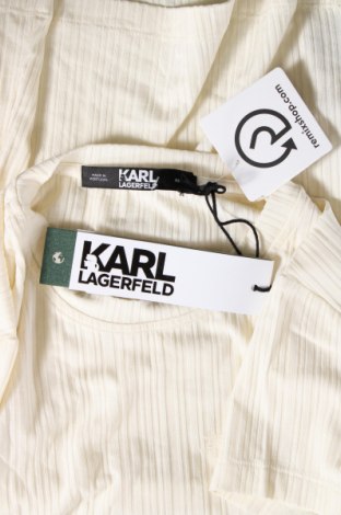 Damski T-shirt Karl Lagerfeld, Rozmiar XS, Kolor ecru, Cena 186,99 zł