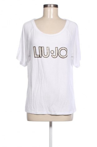 Γυναικείο t-shirt Liu Jo, Μέγεθος L, Χρώμα Λευκό, Τιμή 46,99 €