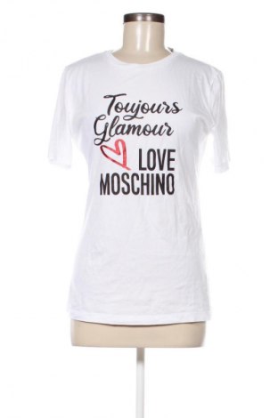 Damen T-Shirt Love Moschino, Größe L, Farbe Weiß, Preis 37,79 €