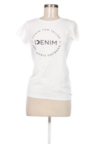 Damen T-Shirt Tom Tailor, Größe S, Farbe Weiß, Preis 9,28 €