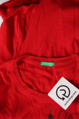 Damen T-Shirt United Colors Of Benetton, Größe XS, Farbe Rot, Preis € 2,99