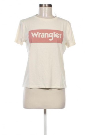 Γυναικείο t-shirt Wrangler, Μέγεθος XS, Χρώμα Εκρού, Τιμή 22,37 €