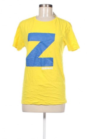 Дамска тениска Zeeman, Размер S, Цвят Жълт, Цена 7,54 лв.