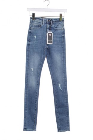 Damskie jeansy Guess, Rozmiar XXS, Kolor Niebieski, Cena 304,99 zł