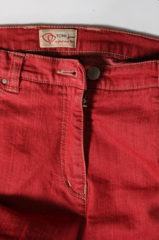 Damen Jeans Toni, Größe L, Farbe Rot, Preis € 7,49