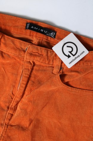 Damen Cordhose Amisu, Größe L, Farbe Orange, Preis € 6,49