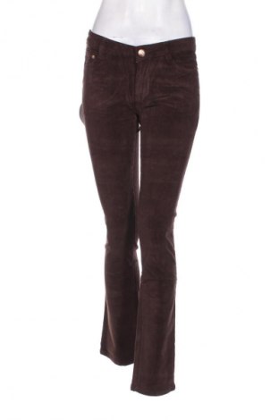 Pantaloni de velvet de femei Grace, Mărime S, Culoare Maro, Preț 76,99 Lei