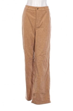 Pantaloni de velvet de femei Rusty, Mărime XL, Culoare Bej, Preț 31,99 Lei