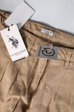 Γυναικείο κοντό παντελόνι U.S. Polo Assn., Μέγεθος XL, Χρώμα  Μπέζ, Τιμή 25,49 €