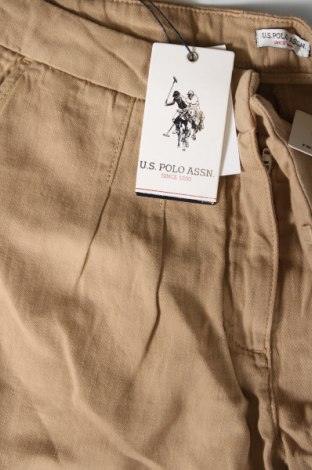 Pantaloni scurți de femei U.S. Polo Assn., Mărime XXL, Culoare Bej, Preț 355,26 Lei