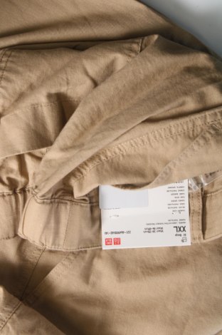 Γυναικείο παντελόνι Uniqlo, Μέγεθος XXL, Χρώμα  Μπέζ, Τιμή 20,15 €