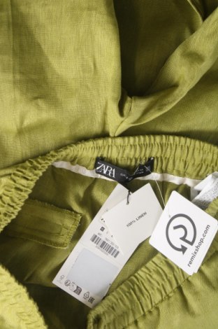 Pantaloni de femei Zara, Mărime XS, Culoare Verde, Preț 100,05 Lei