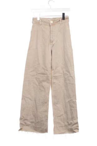 Дамски панталон Zara, Размер XS, Цвят Бежов, Цена 10,80 лв.
