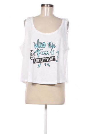 Γυναικείο αμάνικο μπλουζάκι About You, Μέγεθος XXL, Χρώμα Λευκό, Τιμή 8,79 €