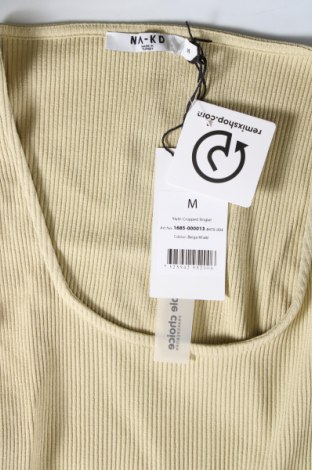 Tricou de damă NA-KD, Mărime M, Culoare Bej, Preț 36,99 Lei