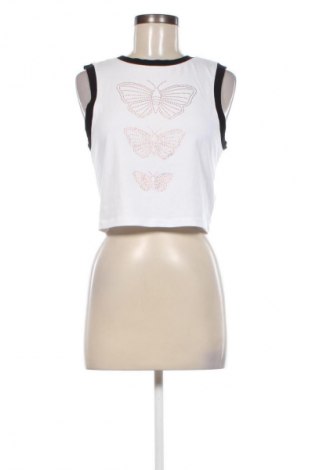 Γυναικείο αμάνικο μπλουζάκι Neon & Nylon by Only, Μέγεθος L, Χρώμα Λευκό, Τιμή 6,39 €