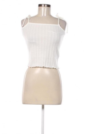 Γυναικείο αμάνικο μπλουζάκι Pieces, Μέγεθος M, Χρώμα Λευκό, Τιμή 5,91 €