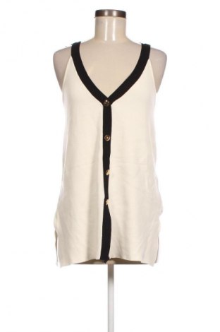 Γυναικείο αμάνικο μπλουζάκι Zara Knitwear, Μέγεθος L, Χρώμα Λευκό, Τιμή 4,22 €