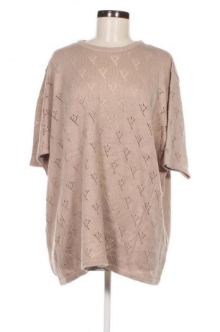 Γυναικείο πουλόβερ, Μέγεθος 4XL, Χρώμα  Μπέζ, Τιμή 8,97 €