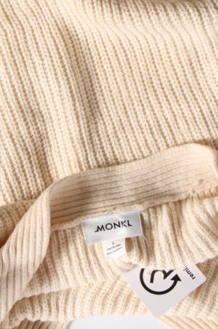 Damski sweter Monki, Rozmiar L, Kolor ecru, Cena 11,99 zł