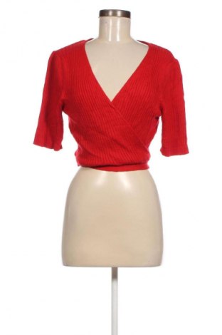 Дамски пуловер Naf Naf, Размер L, Цвят Червен, Цена 22,55 лв.