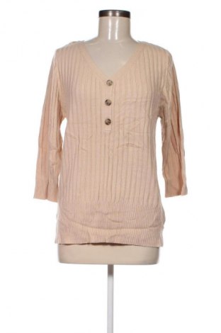 Дамски пуловер Rockmans, Размер M, Цвят Бежов, Цена 8,99 лв.