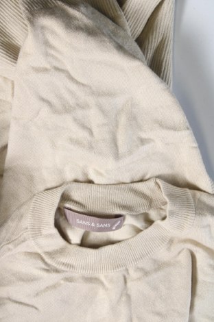 Damenpullover SANS & SANS, Größe M, Farbe Beige, Preis € 4,99