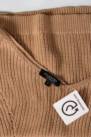 Damenpullover Selected Homme, Größe L, Farbe Beige, Preis 4,99 €