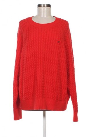 Дамски пуловер Tommy Hilfiger, Размер XXL, Цвят Червен, Цена 174,30 лв.