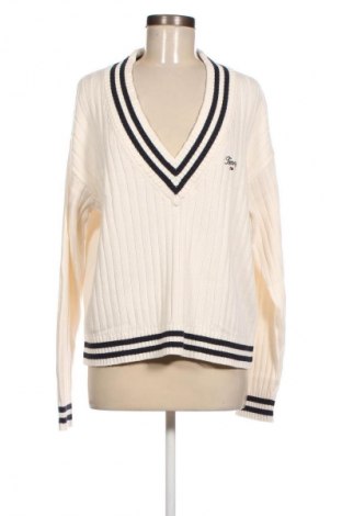 Γυναικείο πουλόβερ Tommy Jeans, Μέγεθος XL, Χρώμα Λευκό, Τιμή 53,01 €