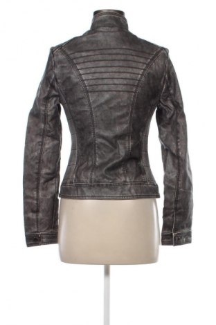 Damen Lederjacke, Größe S, Farbe Grau, Preis 8,99 €