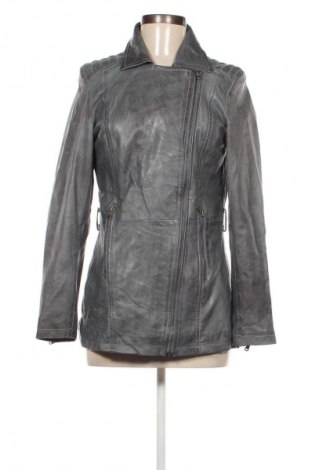 Damen Lederjacke, Größe M, Farbe Grün, Preis 37,49 €