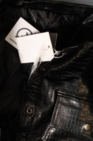 Damen Lederjacke, Größe M, Farbe Schwarz, Preis 10,99 €