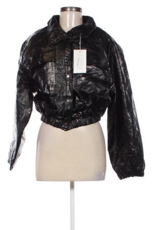 Damen Lederjacke, Größe M, Farbe Schwarz, Preis € 10,99