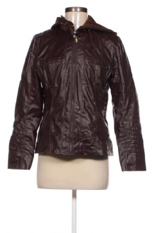 Damen Lederjacke, Größe M, Farbe Braun, Preis 7,99 €