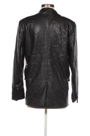 Damen Lederjacke Bershka, Größe XS, Farbe Schwarz, Preis 13,99 €