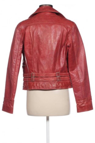 Damen Lederjacke Bershka, Größe L, Farbe Rot, Preis 41,49 €