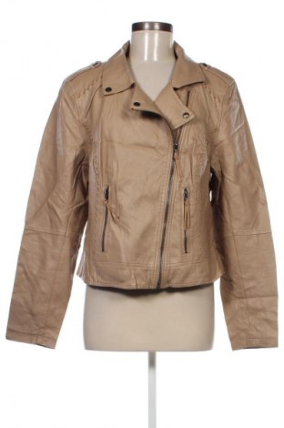 Damen Lederjacke City Chic, Größe S, Farbe Beige, Preis 34,10 €