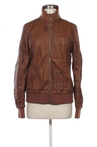 Damen Lederjacke Janina, Größe M, Farbe Braun, Preis 8,99 €