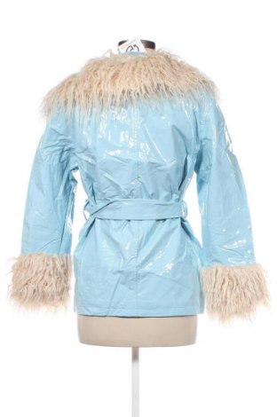 Damen Lederjacke Miss Selfridge, Größe M, Farbe Blau, Preis € 11,99