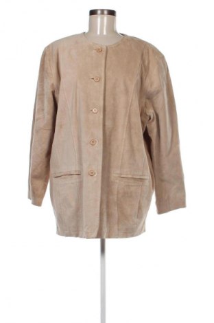 Damen Lederjacke Mission, Größe M, Farbe Beige, Preis € 13,49