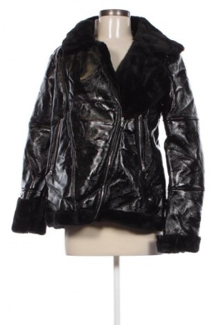 Damen Lederjacke Steve Madden, Größe M, Farbe Schwarz, Preis 26,10 €