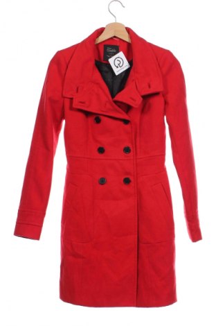 Palton de femei Zara Trafaluc, Mărime XS, Culoare Roșu, Preț 156,58 Lei