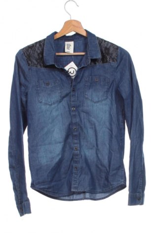 Kinderhemd H&M, Größe 13-14y/ 164-168 cm, Farbe Blau, Preis 3,21 €