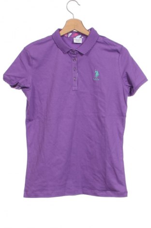 Παιδικό μπλουζάκι U.S. Polo Assn., Μέγεθος 12-13y/ 158-164 εκ., Χρώμα Βιολετί, Τιμή 11,83 €