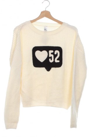Παιδικό πουλόβερ Here+There, Μέγεθος 15-18y/ 170-176 εκ., Χρώμα Εκρού, Τιμή 5,26 €