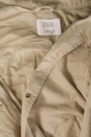 Kinderjacke Zara, Größe 13-14y/ 164-168 cm, Farbe Beige, Preis 8,29 €